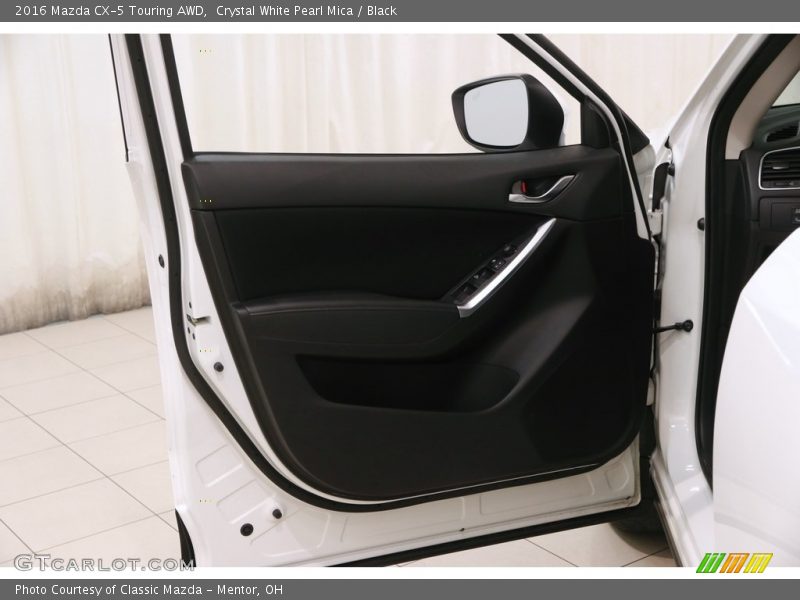 Crystal White Pearl Mica / Black 2016 Mazda CX-5 Touring AWD