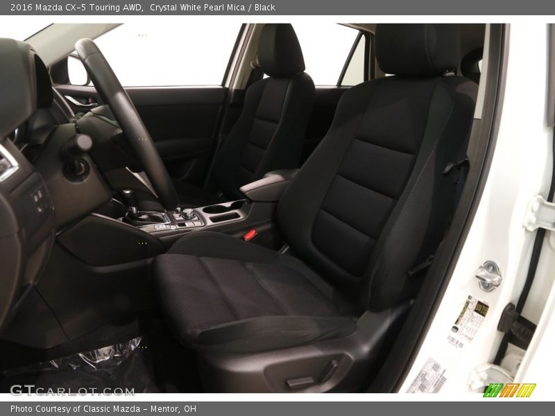 Crystal White Pearl Mica / Black 2016 Mazda CX-5 Touring AWD