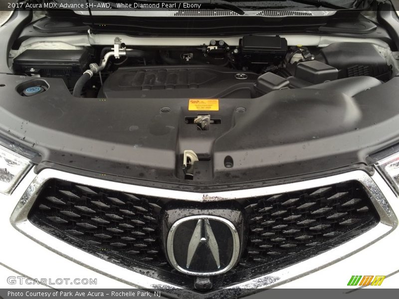White Diamond Pearl / Ebony 2017 Acura MDX Advance SH-AWD
