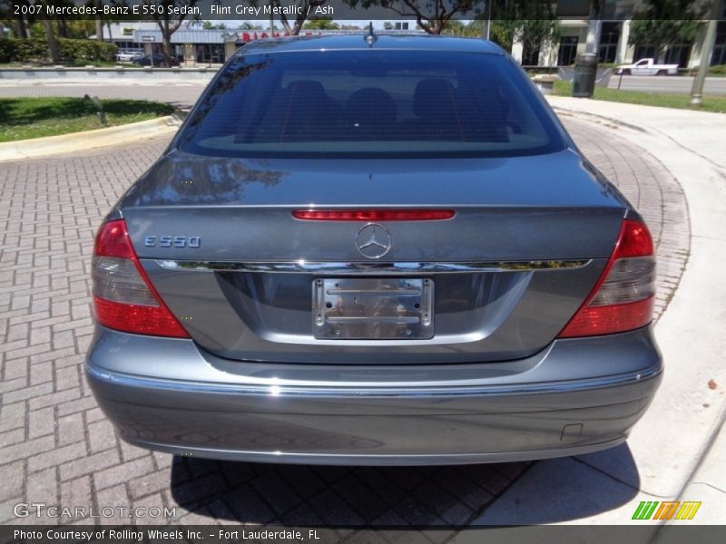 Flint Grey Metallic / Ash 2007 Mercedes-Benz E 550 Sedan