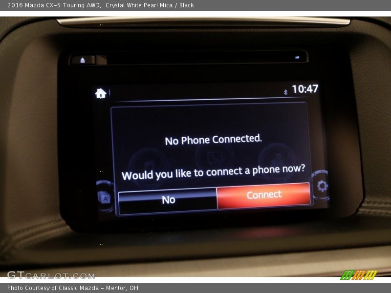 Crystal White Pearl Mica / Black 2016 Mazda CX-5 Touring AWD