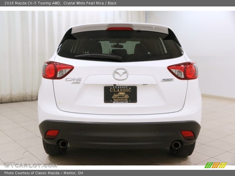 Crystal White Pearl Mica / Black 2016 Mazda CX-5 Touring AWD