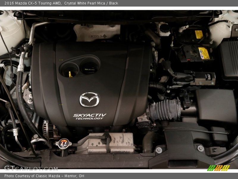 Crystal White Pearl Mica / Black 2016 Mazda CX-5 Touring AWD