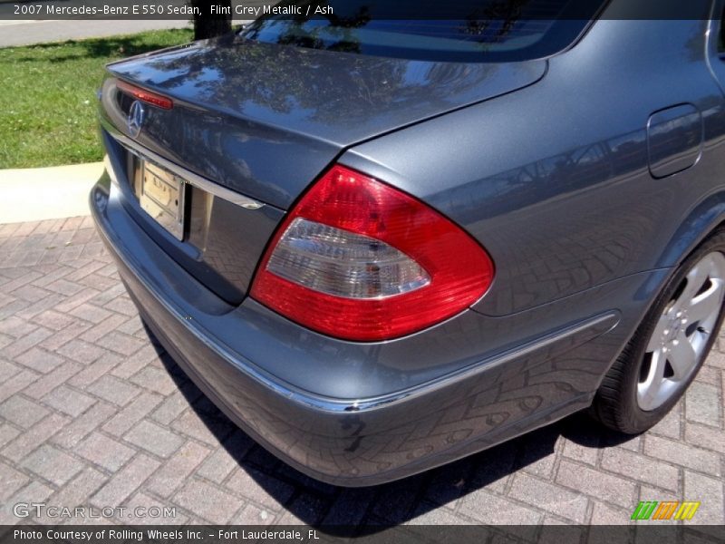 Flint Grey Metallic / Ash 2007 Mercedes-Benz E 550 Sedan