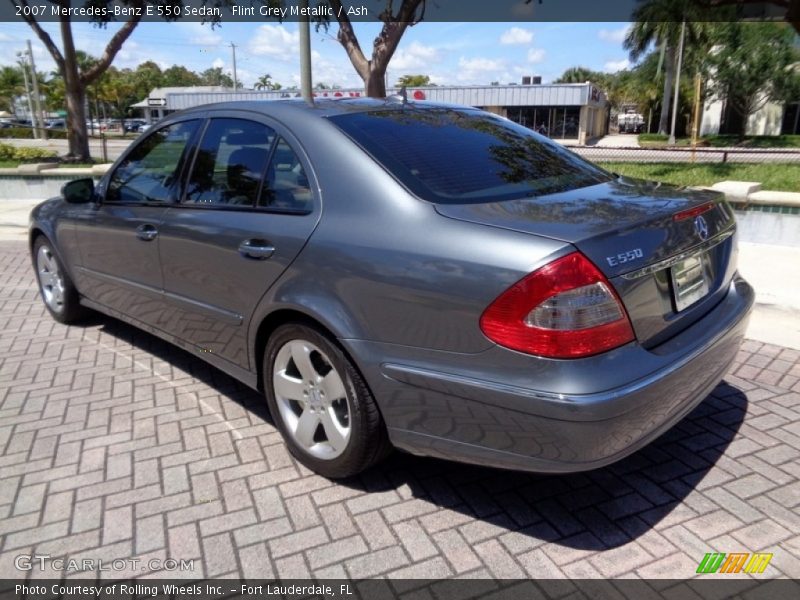 Flint Grey Metallic / Ash 2007 Mercedes-Benz E 550 Sedan