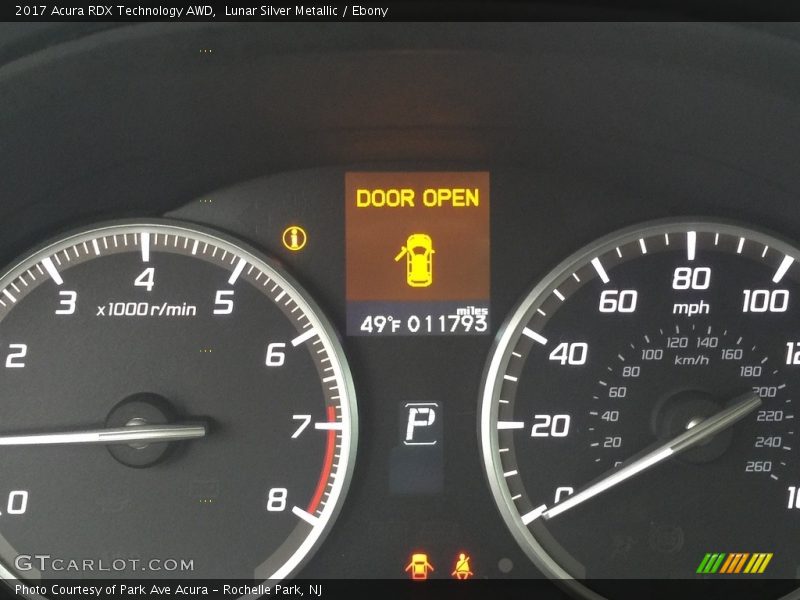 Lunar Silver Metallic / Ebony 2017 Acura RDX Technology AWD