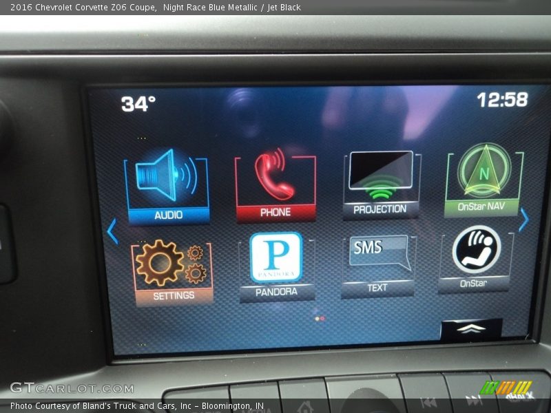 Night Race Blue Metallic / Jet Black 2016 Chevrolet Corvette Z06 Coupe