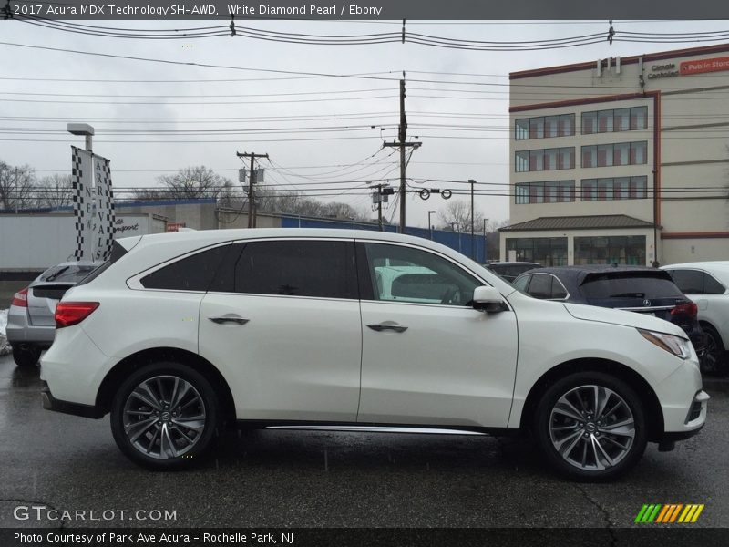White Diamond Pearl / Ebony 2017 Acura MDX Technology SH-AWD