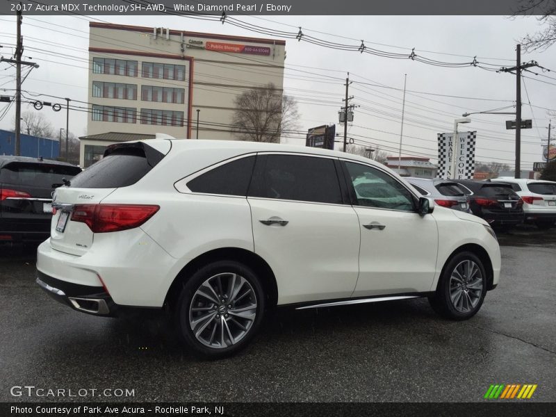 White Diamond Pearl / Ebony 2017 Acura MDX Technology SH-AWD