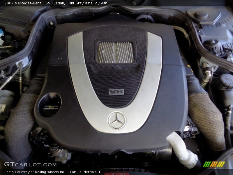 Flint Grey Metallic / Ash 2007 Mercedes-Benz E 550 Sedan