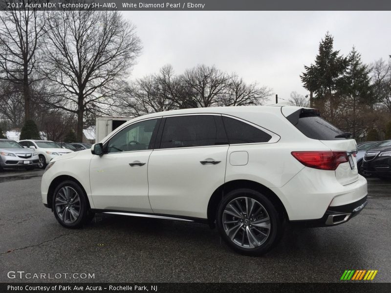 White Diamond Pearl / Ebony 2017 Acura MDX Technology SH-AWD