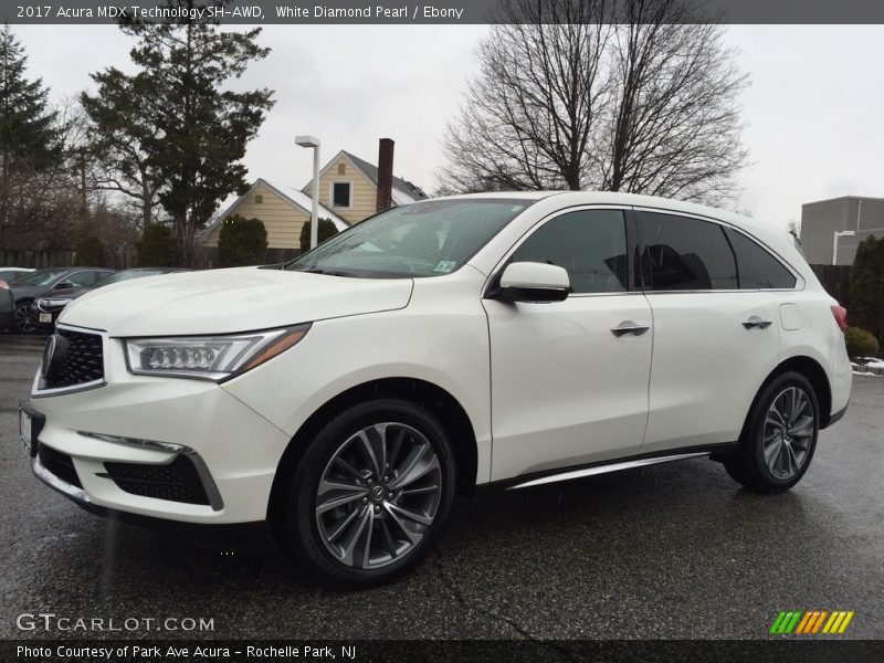 White Diamond Pearl / Ebony 2017 Acura MDX Technology SH-AWD