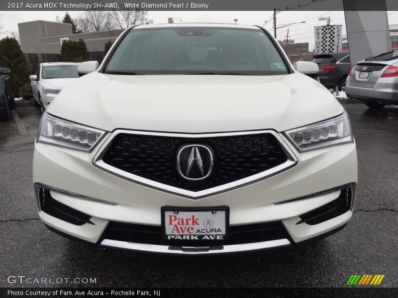 White Diamond Pearl / Ebony 2017 Acura MDX Technology SH-AWD