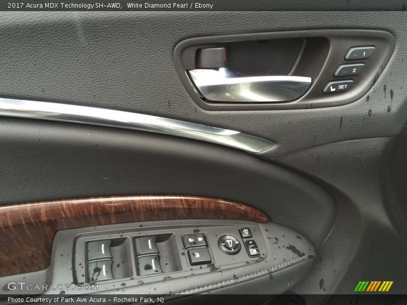 White Diamond Pearl / Ebony 2017 Acura MDX Technology SH-AWD