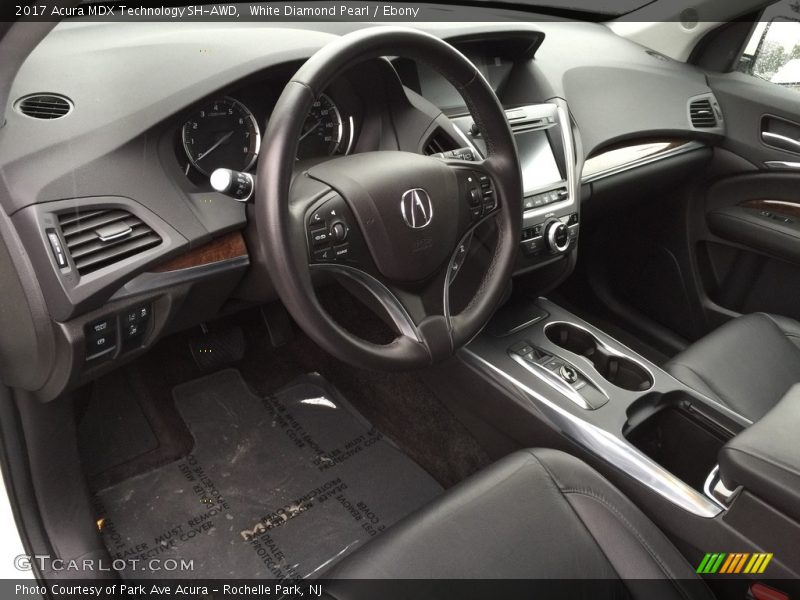 White Diamond Pearl / Ebony 2017 Acura MDX Technology SH-AWD