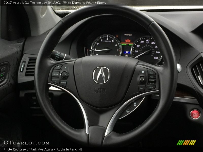 White Diamond Pearl / Ebony 2017 Acura MDX Technology SH-AWD