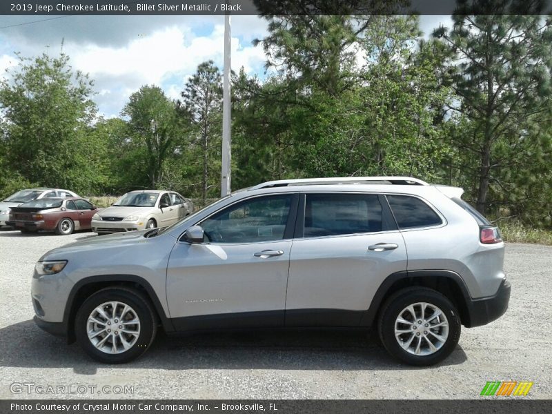 Billet Silver Metallic / Black 2019 Jeep Cherokee Latitude
