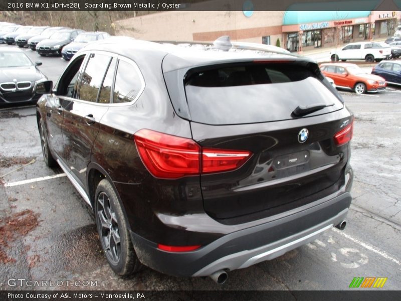 Sparkling Brown Metallic / Oyster 2016 BMW X1 xDrive28i