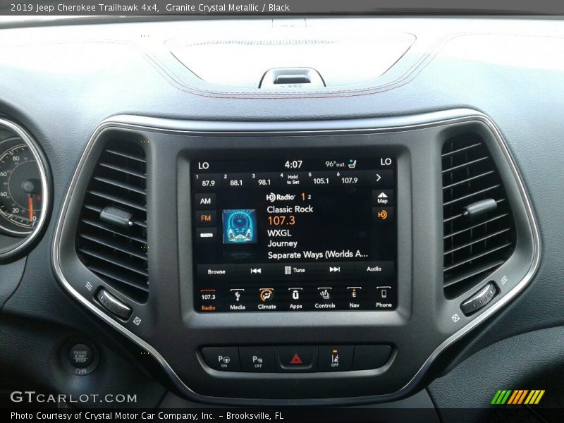 Granite Crystal Metallic / Black 2019 Jeep Cherokee Trailhawk 4x4