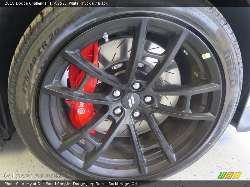 White Knuckle / Black 2018 Dodge Challenger T/A 392