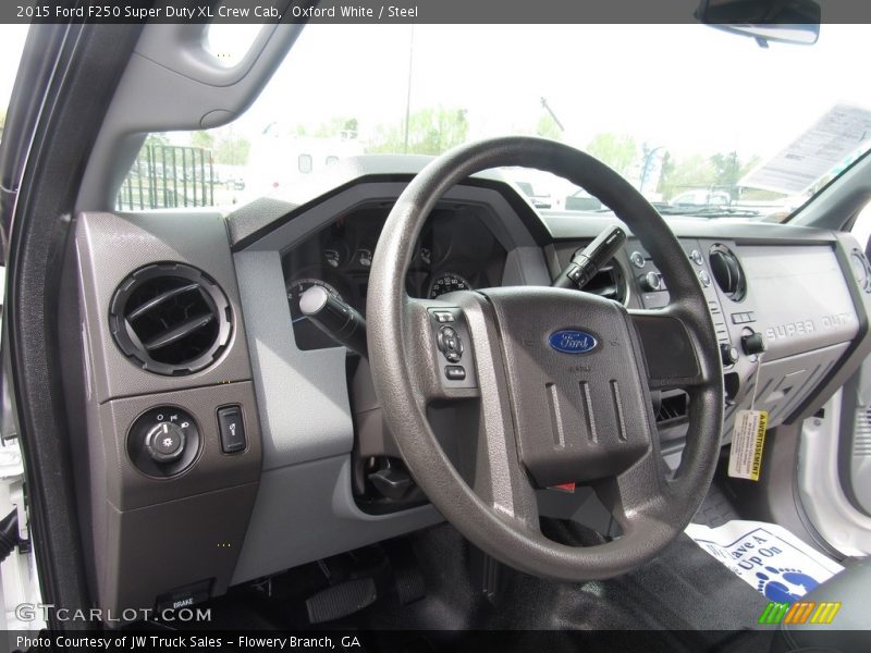 Oxford White / Steel 2015 Ford F250 Super Duty XL Crew Cab