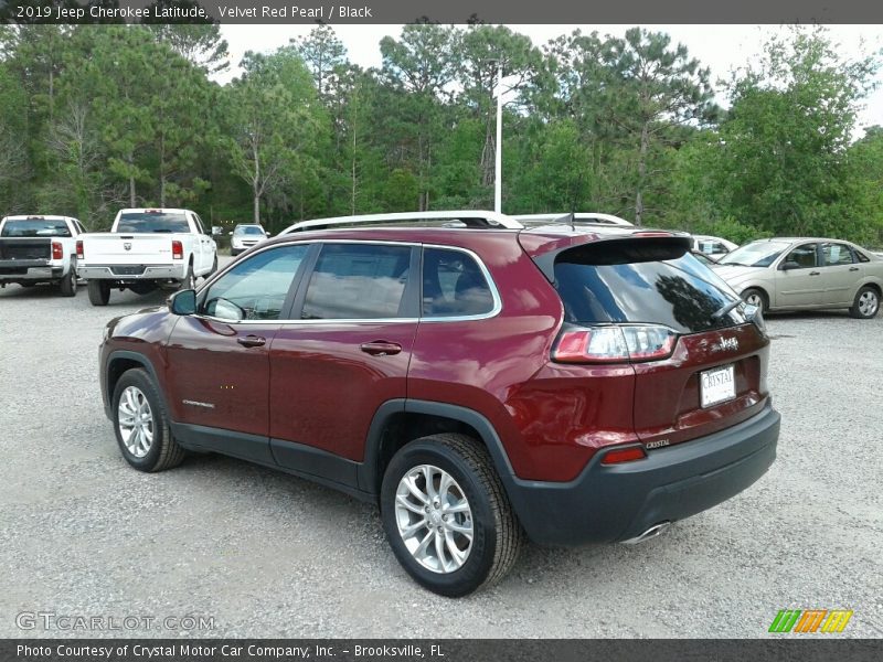 Velvet Red Pearl / Black 2019 Jeep Cherokee Latitude