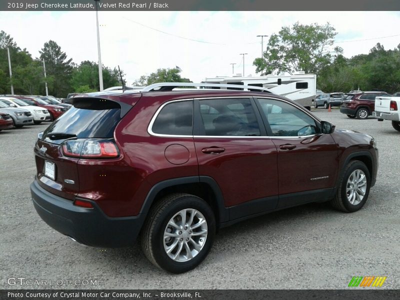 Velvet Red Pearl / Black 2019 Jeep Cherokee Latitude