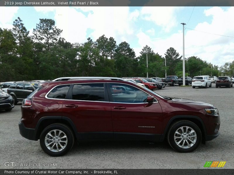 Velvet Red Pearl / Black 2019 Jeep Cherokee Latitude