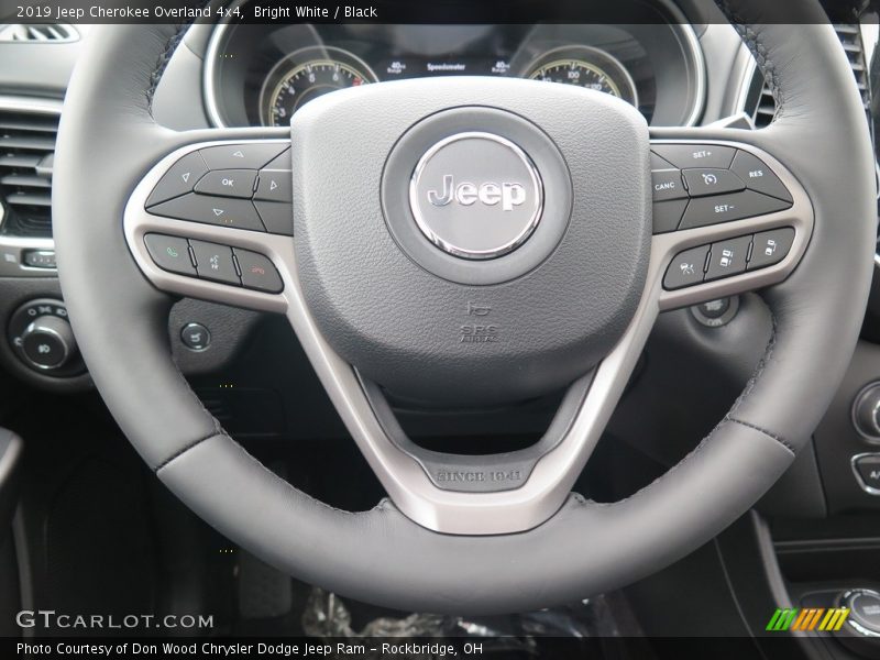 Bright White / Black 2019 Jeep Cherokee Overland 4x4