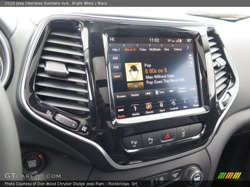 Bright White / Black 2019 Jeep Cherokee Overland 4x4