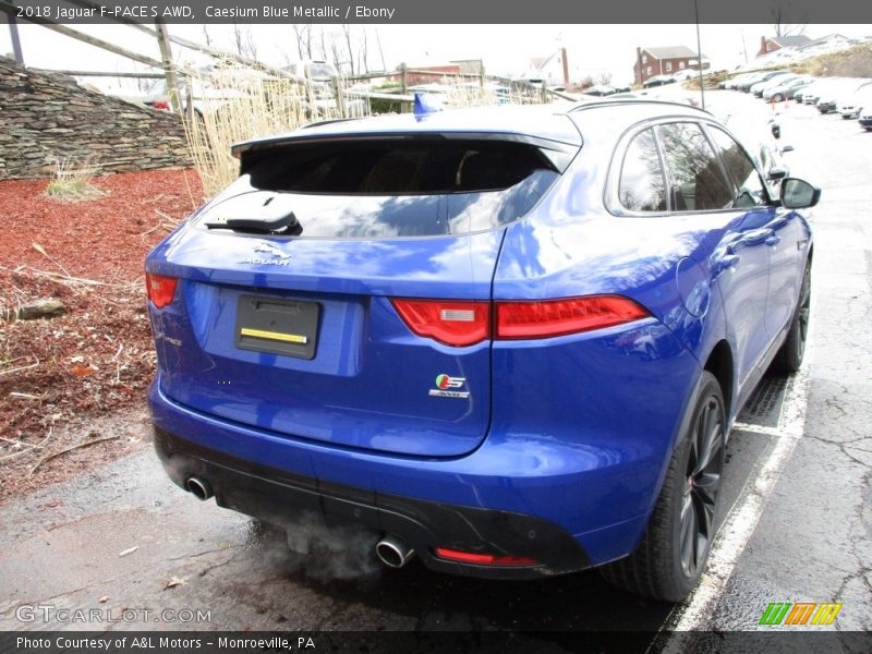 Caesium Blue Metallic / Ebony 2018 Jaguar F-PACE S AWD