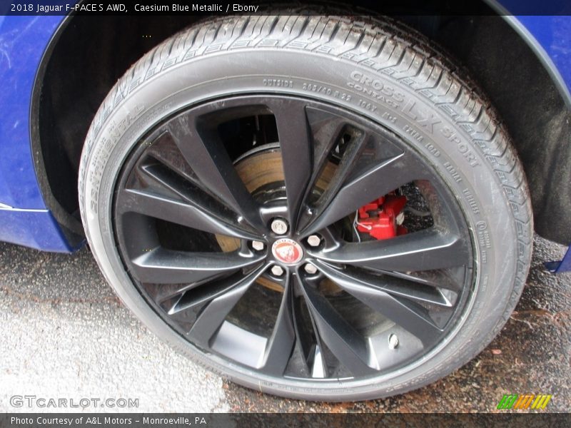 Caesium Blue Metallic / Ebony 2018 Jaguar F-PACE S AWD