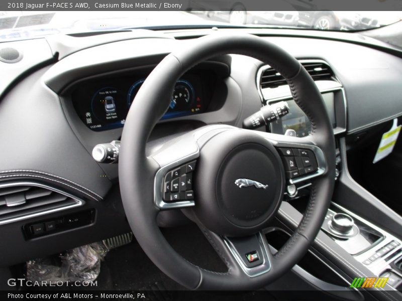 Caesium Blue Metallic / Ebony 2018 Jaguar F-PACE S AWD