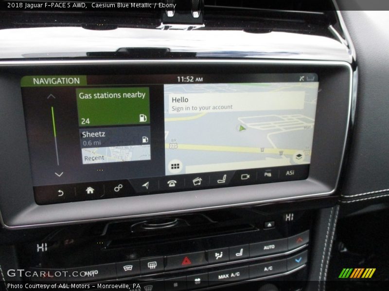 Caesium Blue Metallic / Ebony 2018 Jaguar F-PACE S AWD
