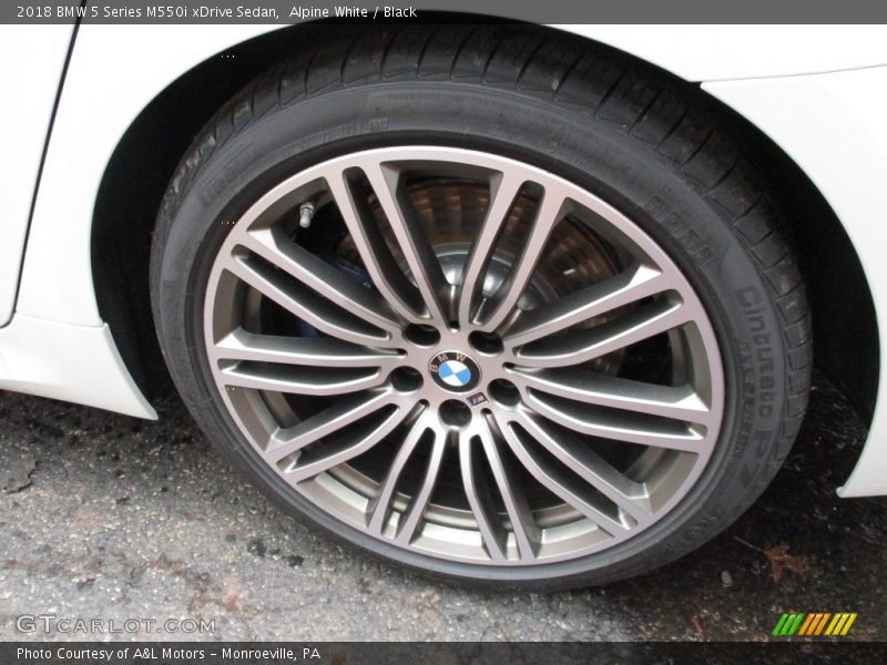 Alpine White / Black 2018 BMW 5 Series M550i xDrive Sedan