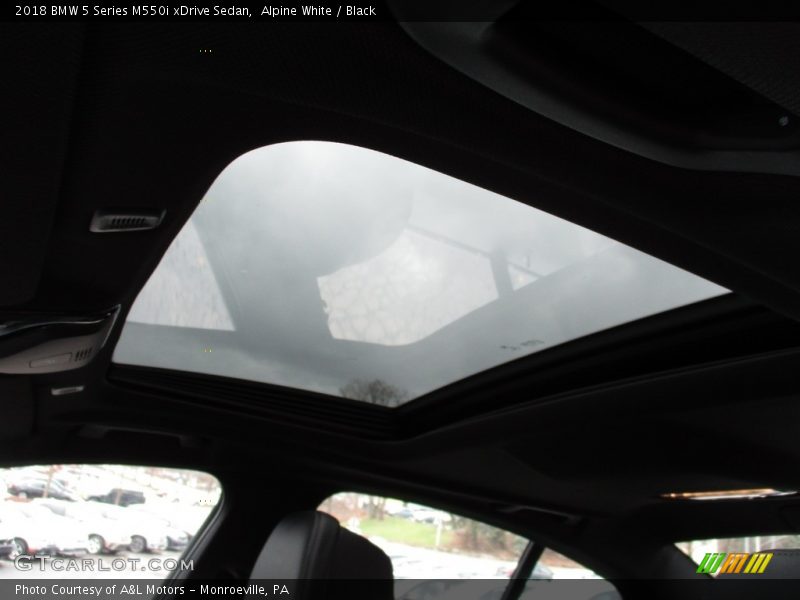 Alpine White / Black 2018 BMW 5 Series M550i xDrive Sedan