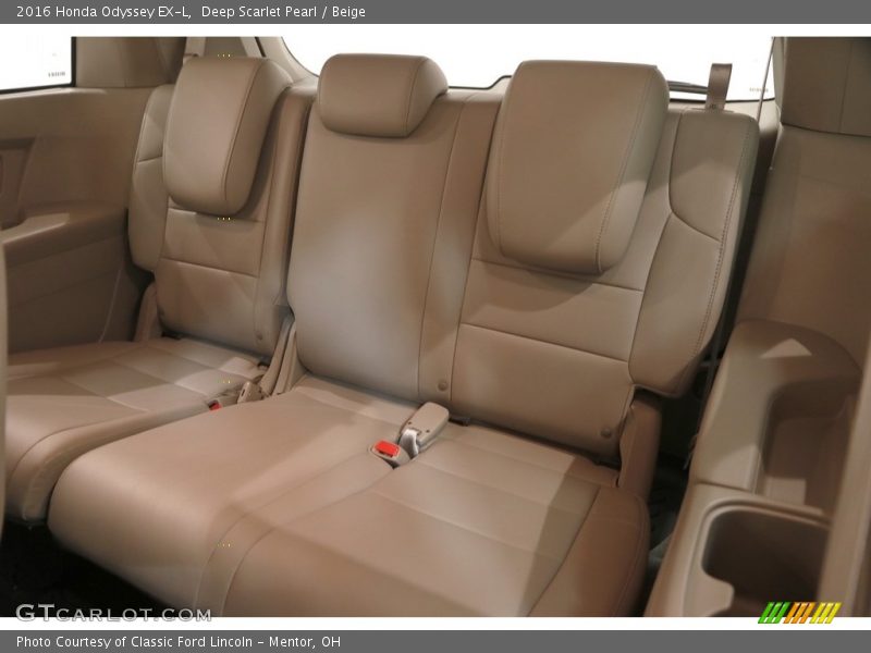 Deep Scarlet Pearl / Beige 2016 Honda Odyssey EX-L