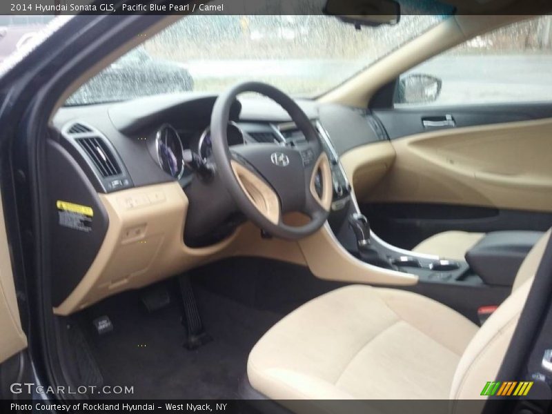 Pacific Blue Pearl / Camel 2014 Hyundai Sonata GLS