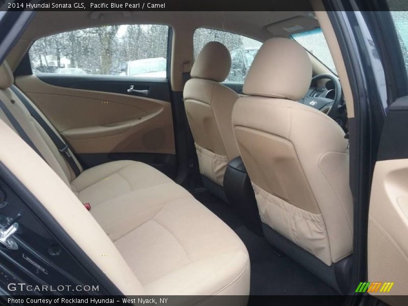 Pacific Blue Pearl / Camel 2014 Hyundai Sonata GLS