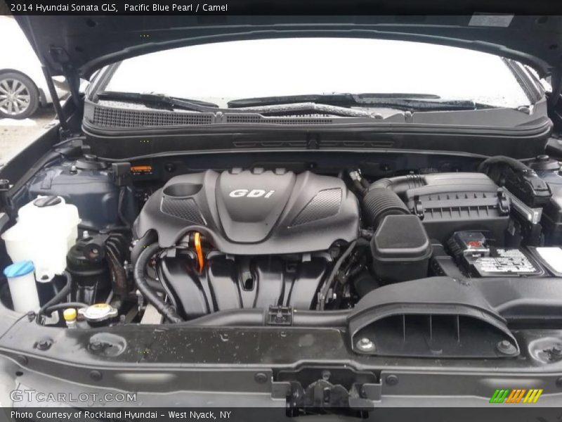 Pacific Blue Pearl / Camel 2014 Hyundai Sonata GLS