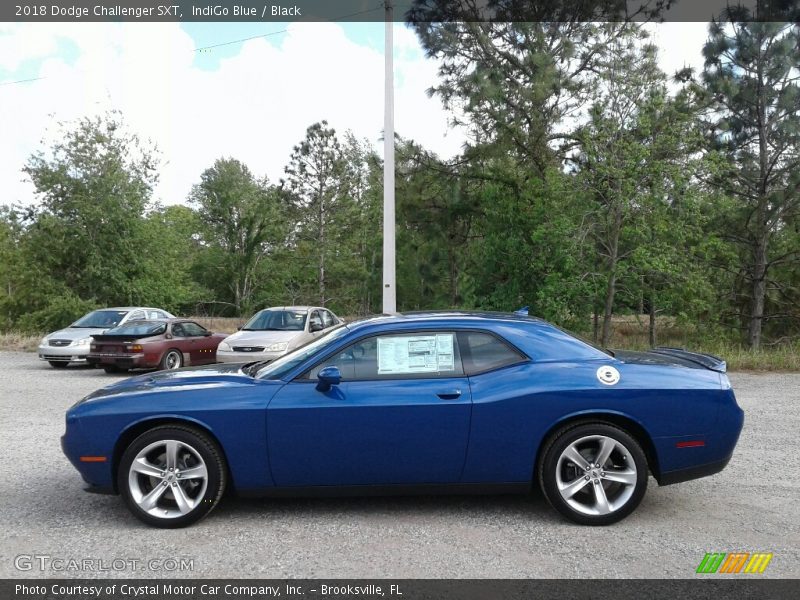 IndiGo Blue / Black 2018 Dodge Challenger SXT