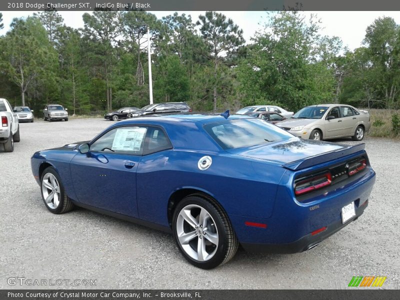 IndiGo Blue / Black 2018 Dodge Challenger SXT