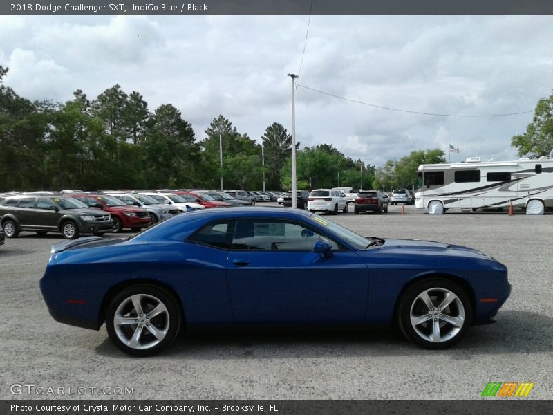 IndiGo Blue / Black 2018 Dodge Challenger SXT