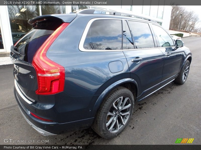 Denim Blue Metallic / Charcoal 2018 Volvo XC90 T6 AWD Momentum