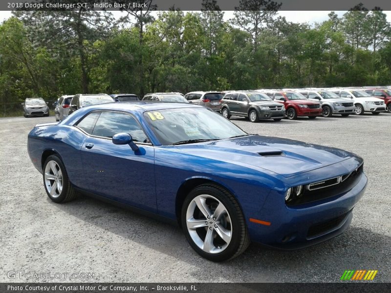 IndiGo Blue / Black 2018 Dodge Challenger SXT