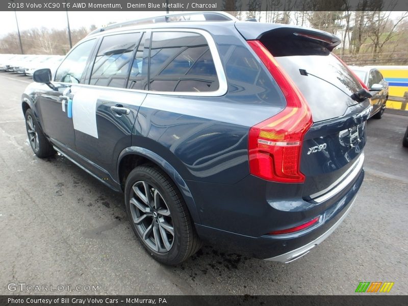 Denim Blue Metallic / Charcoal 2018 Volvo XC90 T6 AWD Momentum