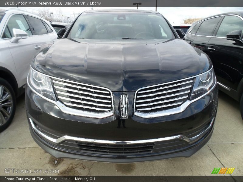 Black Velvet / Ebony 2018 Lincoln MKX Reserve AWD