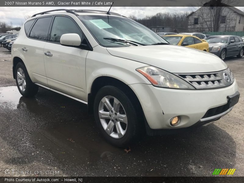 Glacier Pearl White / Cafe Latte 2007 Nissan Murano S AWD