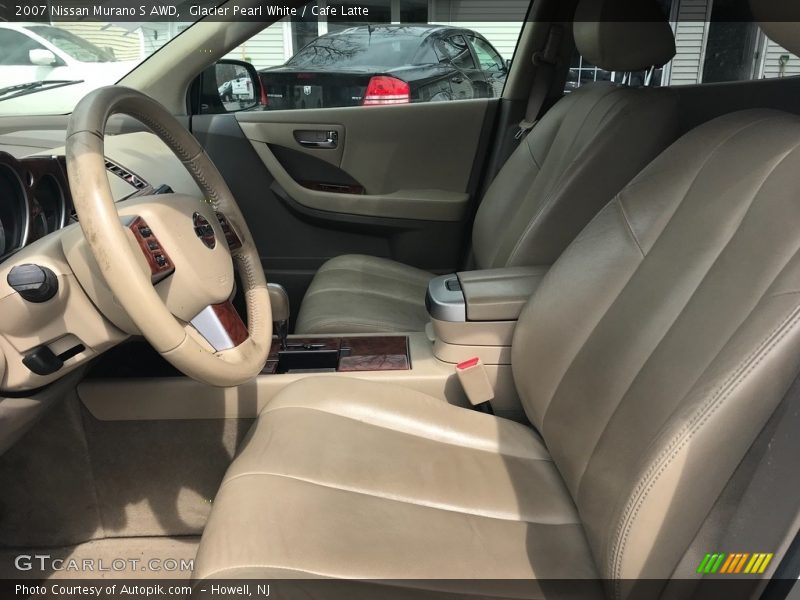 Glacier Pearl White / Cafe Latte 2007 Nissan Murano S AWD
