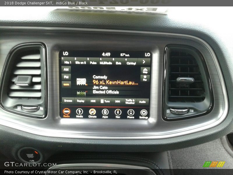IndiGo Blue / Black 2018 Dodge Challenger SXT